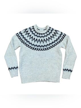 L.L. Bean Womens Fair Isle Lambs Wool Sweater